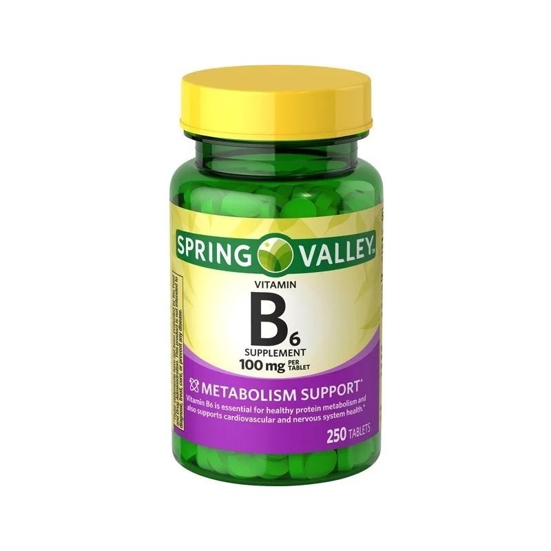 Vitamina 100mg Metabolismo 250 Tabletas B52 Sabor