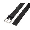 Dickies Women's Square Harness Buckle Multi-Perforated Casual Belt, Black Perforated,