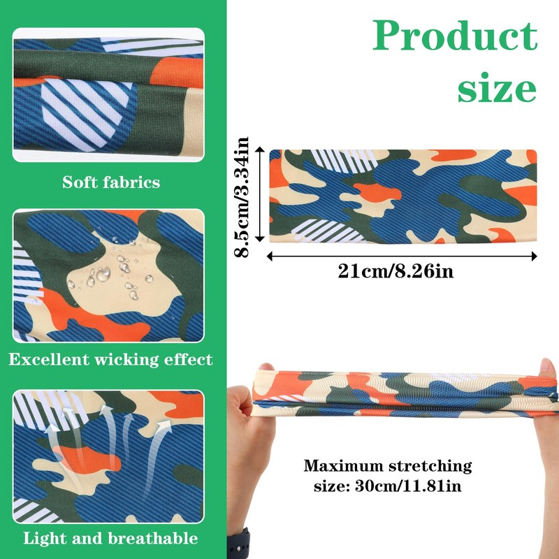 Kids Sports Sweatbands Ages 4-10 Boys Girls Athletic Headbands Baseball