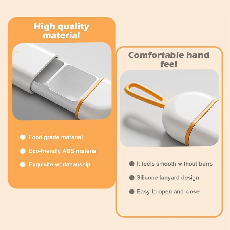2 Pcs Pill Box, Tablet Organiser, Silicon Sealing Waterproof Pill