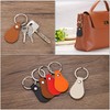 PATIKIL 10pcs Leather Key Holder Kit PU Leather Key Fob