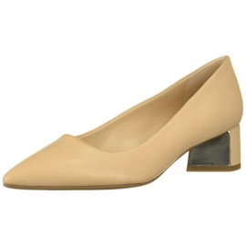 Franco Sarto Women's Global Pump, Nude Leather, 8