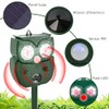 Repelente Solar Ultrasónico Animales Ahuyentador Ardillas Luz Led Intermitente Perros