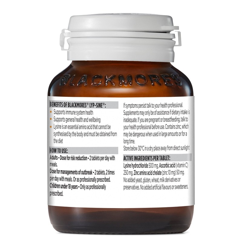 Blackmores Lypsine 30 Tablets