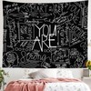 Miytal Quote You are Wall Tapestry, Inspirational Wall Art Positive