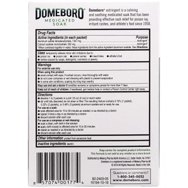 Domeboro Astringent Solution Powder Packets - 12 Packets, Pack of 5