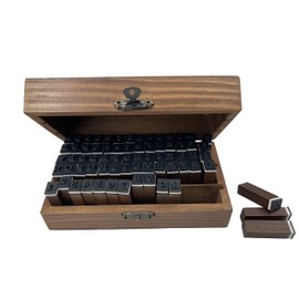 Becho 70pcs Alphabet Stamps Vintage Wooden Rubber Letter Number and Symbol Stamp Set for Arts,Crafts,Card Making,etc