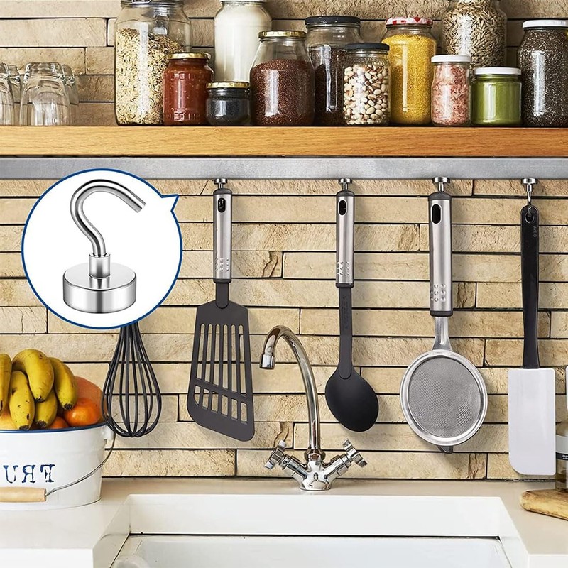 BANSHAN Extra Strong Magnet with Hook for Fridge,Heavy Duty Cruise