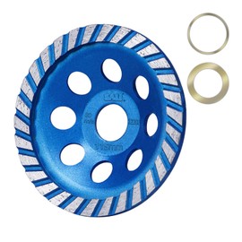 SALI Diamond Concrete Grinding Wheel 4 1/2 inch for Polishing and Cleaning Stone Concrete Surface, Cement, Marble, Rock, Granite, and Thinset Removing, Angle Grinder Turbo Wheels Cup 115*22.2*10 MM