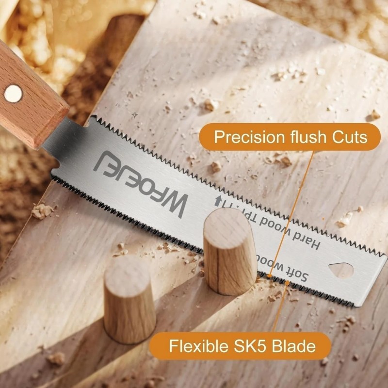 NoBrand 6 Inch Pull Saw, Hand Saw Woodworking Tools, Wood