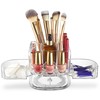 Masirs Small Rotating Makeup Organizer - Mini Yet Spacious Cosmetic