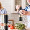 HBESTIE Electric Salt and Pepper Grinder Set, Battery Powered with