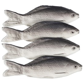 VICASKY 4 Pieces Artificial Fish PU Fish Toy Fish Shape Decor Fish Decor Imitation Fish Toy Home Decoration Kids Fish Toy Table Top Fish Ornament