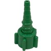 Westmed #0409 Swivel Barb Nipple Nut (Christmas Tree) Green Oxygen