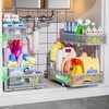 Uder Sink Organizer, High Adjustable 2 Tier Under Sink Organizers
