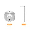 sourcing map 4 Pcs Aluminium Potentiometer Knobs, 1/4" (6mm) Universal