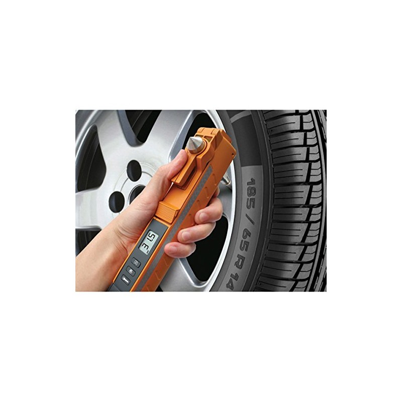 Accutire MS-4034B 5-in-1 Roadside Emergency Tool with Digital Tire Gauge