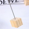 【クリップスタンド】 メモスタンド 木製クリップ 10個セット 2.5cm立方底座 カードスタンド カード立て テーブルナンバー 値札立て メモクリップ