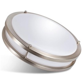 36W Dimmable LED Ceiling Light Fixture, 12in Flush Mount Light Fixture, Ceiling Lamp for Bedroom, Kitchen, Bathroom, Hallway, Super Bright 3600 Lumens, 3000K Warm White