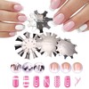 4 Pieces Stainless Steel Edge Trimmer French Smile Line Manicure