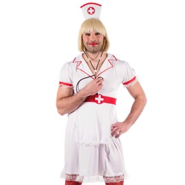 Fun Shack Adult Stag Fancy Dress Naughty Nurse Costume - M