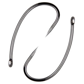 OROOTL Barbless Carp Fishing Hooks, 100pcs Carp Hooks Barbless Fish Hooks Circle Hook Freshwater Saltwater Fly Tying Hooks Carp Hair Fishing Tackle