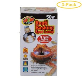 Zoo Med Repti Basking Spot Lamp Replacement Bulb 50 Watts - Pack of 3
