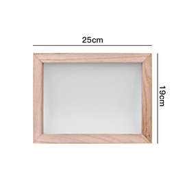 Hsthe Sea A5 Paper Making Kit, Wooden Paper Making Frame with Tweezers, Pulp, Dry Flowers, Paper Making Mould for DIY Crafts
