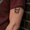 Fake Tattoo Totenkopf – Temporalis® | Temporäre Tattoos für Erwachsene