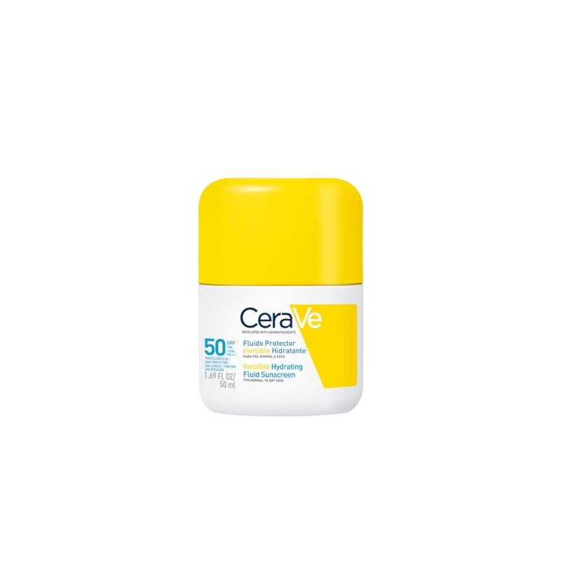 CeraVe Fluido Protector Invisible Hidratante 50FPS protector solar hidratante facial