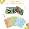EDATOFLY 6 Sheets Puzzles for 3 Year Olds, Wooden Jigsaw
