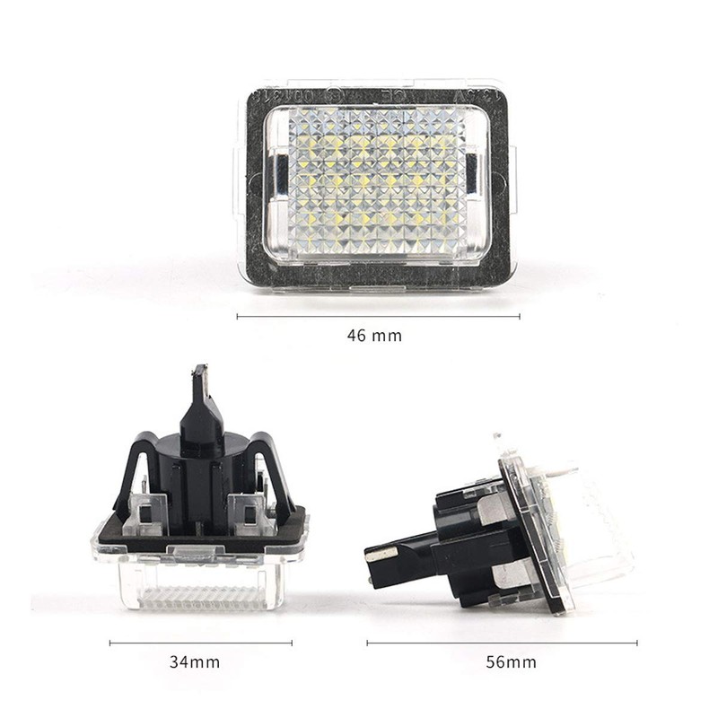 FOLGEMIR Top LED Number Plate Light, Number Plate 6000 K,