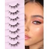 Onlyall Lashes Natural Look Soft Fluffy Lashes Short Eyelashes Lightweight