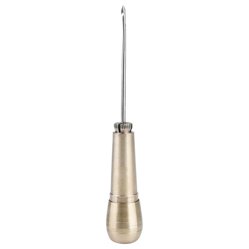 3 Needles Sewing Awl with Copper Handle Leather Shoe Repair