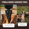 6 Pcs Wood Splitter Drill Bits Set, 42mm+32mm Firewood Log
