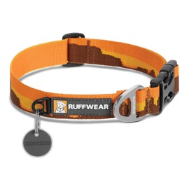 Ruffwear Classic Dog Collar, Small to Very Small Breeds, Adjustable Fit, Size: Small (28-36 cm/11-14 in), Monument Valley, Hoopie Collar, 25203-9111114