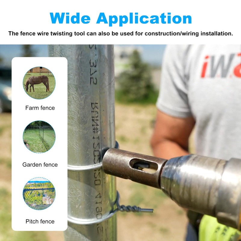 Fence Wire Twisting Tool For 9 Gauge Wire - Easy