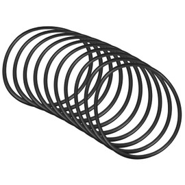 QUARKZMAN Nitrile Rubber Round Washer Seal 38 mm x 34 mm x 2 mm for Tap Plumbers Repair Seal Connection, Black Pack of 10