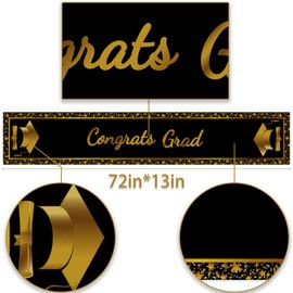 Graduation Table Runner Congats Grad Class of 2024 Celebration Party Classroom Kitchen Dining Home Decoration Supply