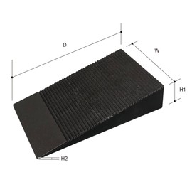 Daidohant Plastic Level Wedge, W: 2.0 inches (50 mm) x D: 3.5 inches (90 mm) x (H: Height) 0.8 inches (20 mm), U-shaped Gutter/Level Adjustment, Daidohant 10177415