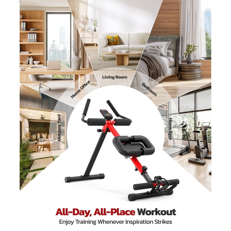 Yoleo 2 in 1 Ab & Rowing Machines for Home,