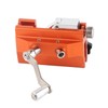 Orange Hand Cranked Chainsaw Sharpener 30° Portable Manual Chainsaw Chain