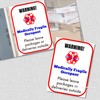 Medically Fragile Alert Safety Window Decal Set of 2