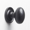 Yester Home Oval Cast Iron Metal Cabinet Knob Matt Black
