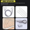 Twidec/350PCS 8 Sizes Aluminum Crimping Loop Sleeve M1.2-M6(3/64''-1/4'') Wire Rope