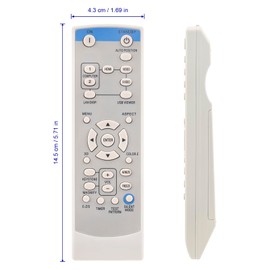 New Universal Replace Remote Control Compatible with Mitsubishi FD630U XD280U-G XD600U XD600U-G Projector Remote