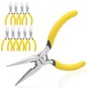 BOOSDEN 5" Needle Nose Pliers, Long Nose Pliers Set with