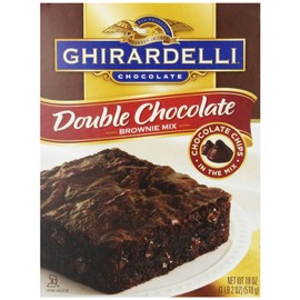 Ghirardelli, Chocolate Double Chocolate Brownie Mix, 18oz Box (Pack of 3)