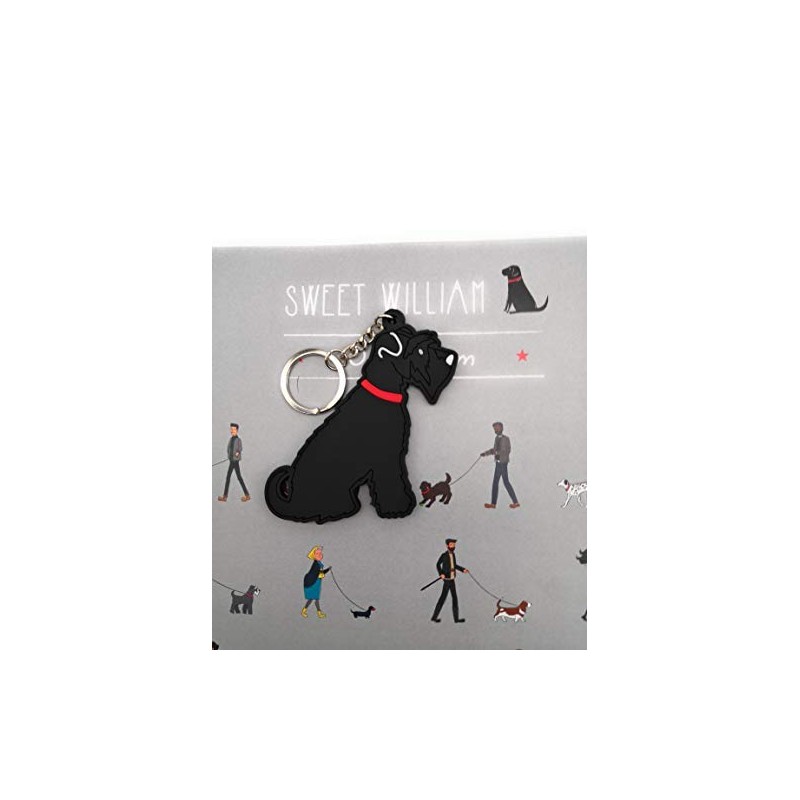 Sweet William Black Schnauzer Keyring