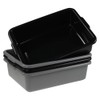 Kekow 4-Pack 8 L Commercial Box Tub, Small Plastic Bus